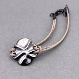 Gorjana Leather Pink Cord Bracelet Lobster Closure